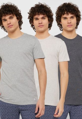 Camisetas Ralph Lauren multicolores de cuello redondo para hombre (paquete de 3) Camisetas Ralph Lauren multicolores de cuello redondo para hombre (paquete de 3)