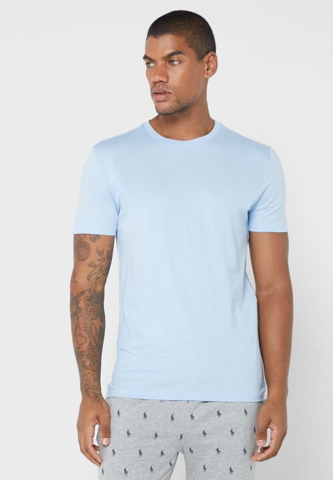 Camisetas Ralph Lauren multicolores de cuello redondo para hombre (paquete de 3)