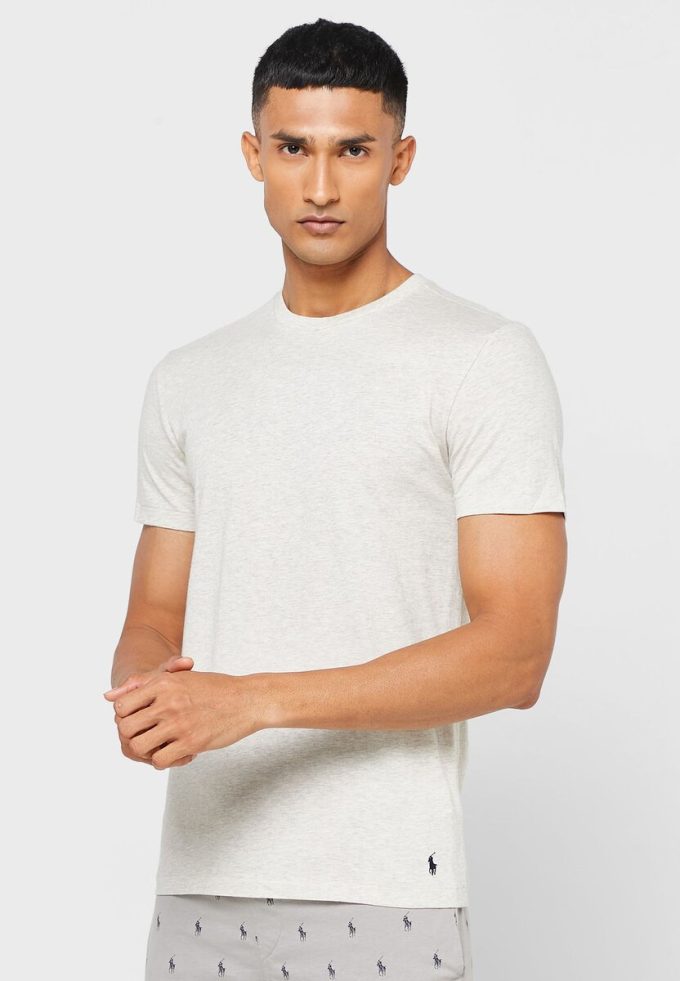 Camisetas Ralph Lauren multicolores de cuello redondo para hombre (paquete de 3)