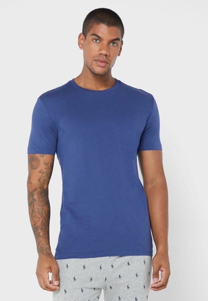 Camisetas Ralph Lauren multicolores de cuello redondo para hombre (paquete de 3)