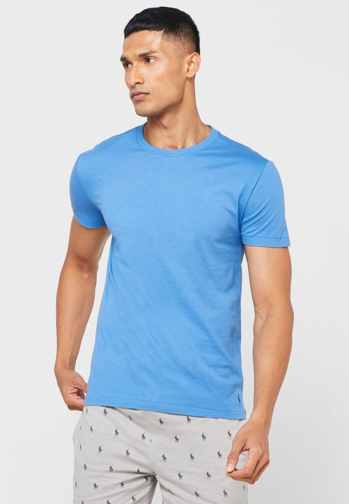 Camisetas Ralph Lauren multicolores de cuello redondo para hombre (paquete de 3)