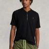 Camisetas Ralph Lauren negras de alto rendimiento y corte entallado para hombre Camisetas Ralph Lauren negras de alto rendimiento y corte entallado para hombre