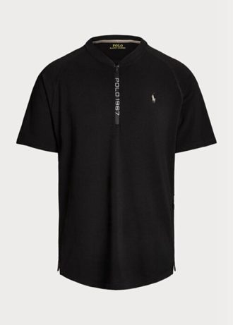 Camisetas Ralph Lauren negras de alto rendimiento y corte entallado para hombre Camisetas Ralph Lauren negras de alto rendimiento y corte entallado para hombre