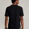 Camisetas Ralph Lauren negras de alto rendimiento y corte entallado para hombre Camisetas Ralph Lauren negras de alto rendimiento y corte entallado para hombre