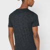 Camisetas Ralph Lauren negras de cuello redondo con logo en el pecho para hombre Camisetas Ralph Lauren negras de cuello redondo con logo en el pecho para hombre