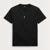Camisetas Ralph Lauren negras de cuello redondo y corte entallado para hombre