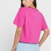 Camisetas rosas con cuello redondo y gráficos de Ralph Lauren para mujer