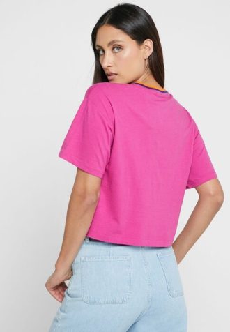 Camisetas rosas con cuello redondo y gráficos de Ralph Lauren para mujer Camisetas rosas con cuello redondo y gráficos de Ralph Lauren para mujer