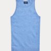 Camisetas sin mangas de cachemira Ralph Lauren azules para mujer Camisetas sin mangas de cachemira Ralph Lauren azules para mujer