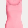 Camisetas sin mangas de mezcla de algodón Ralph Lauren para mujer en color rosa Camisetas sin mangas de mezcla de algodón Ralph Lauren para mujer en color rosa