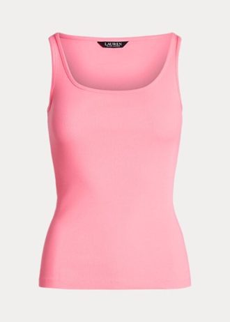 Camisetas sin mangas de mezcla de algodón Ralph Lauren para mujer en color rosa Camisetas sin mangas de mezcla de algodón Ralph Lauren para mujer en color rosa