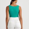 Camisetas sin mangas de mezcla de algodón Ralph Lauren para mujer en color verde Camisetas sin mangas de mezcla de algodón Ralph Lauren para mujer en color verde