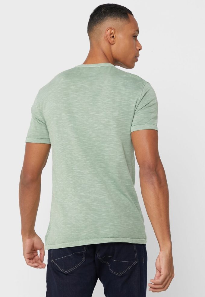 Camisetas verdes de cuello redondo con el logotipo de Ralph Lauren para hombre Camisetas verdes de cuello redondo con el logotipo de Ralph Lauren para hombre