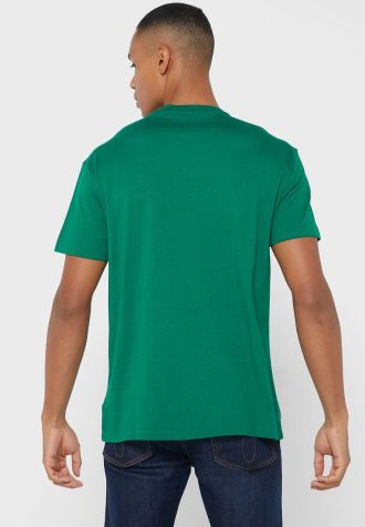 Camisetas verdes de cuello redondo con el logotipo de Ralph Lauren para hombre Camisetas verdes de cuello redondo con el logotipo de Ralph Lauren para hombre
