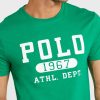 Camisetas verdes de cuello redondo con el logotipo de Ralph Lauren para hombre