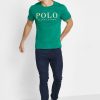 Camisetas verdes de cuello redondo con el logotipo de Ralph Lauren para hombre Camisetas verdes de cuello redondo con el logotipo de Ralph Lauren para hombre