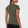 Camisetas verdes de cuello redondo con gráficos de Ralph Lauren para mujer Camisetas verdes de cuello redondo con gráficos de Ralph Lauren para mujer