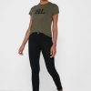 Camisetas verdes de cuello redondo con gráficos de Ralph Lauren para mujer Camisetas verdes de cuello redondo con gráficos de Ralph Lauren para mujer