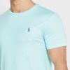 Camisetas verdes de cuello redondo Ralph Lauren Essential para hombre