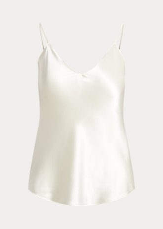 Camisola de seda Ralph Lauren color crema para mujer