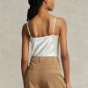 Camisola de seda Ralph Lauren color crema para mujer Camisola de seda Ralph Lauren color crema para mujer