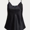 Camisola de seda Ralph Lauren negra para mujer Camisola de seda Ralph Lauren negra para mujer