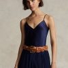 Camisola de seda Ralph Lauren para mujer en color azul marino Camisola de seda Ralph Lauren para mujer en color azul marino