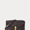 Carteras con cadena acolchada Ralph Lauren Polo ID para mujer en color tabaco