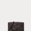 Carteras con cadena acolchada Ralph Lauren Polo ID para mujer en color tabaco