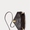Carteras con cadena acolchada Ralph Lauren Polo ID para mujer en color tabaco