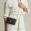 Carteras con cadena acolchada Ralph Lauren Polo ID para mujer en color tabaco