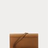 Carteras de cuero con cadena Ralph Lauren Polo ID para mujer en color tostado Carteras de cuero con cadena Ralph Lauren Polo ID para mujer en color tostado