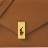 Carteras de cuero con cadena Ralph Lauren Polo ID para mujer en color tostado Carteras de cuero con cadena Ralph Lauren Polo ID para mujer en color tostado