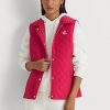 Chaleco acolchado con rombos de Ralph Lauren para mujer en color rosa Chaleco acolchado con rombos de Ralph Lauren para mujer en color rosa