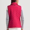 Chaleco acolchado con rombos de Ralph Lauren para mujer en color rosa Chaleco acolchado con rombos de Ralph Lauren para mujer en color rosa