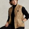 Chaleco acolchado impermeable Ralph Lauren para hombre en color caqui Chaleco acolchado impermeable Ralph Lauren para hombre en color caqui