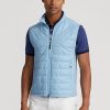 Chaleco híbrido de cuello alto Ralph Lauren azul para hombre Chaleco híbrido de cuello alto Ralph Lauren azul para hombre