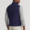 Chaleco híbrido de cuello alto Ralph Lauren para hombre en azul marino Chaleco híbrido de cuello alto Ralph Lauren para hombre en azul marino