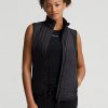 Chaleco Ralph Lauren Hybrid Performance con cremallera completa para mujer, color negro Chaleco Ralph Lauren Hybrid Performance con cremallera completa para mujer, color negro