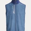 Chaleco Ralph Lauren Performance French Terry azul claro para hombre