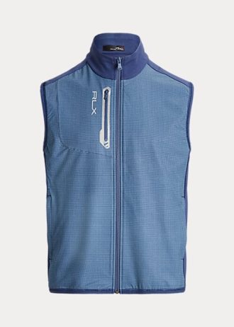 Chaleco Ralph Lauren Performance French Terry azul claro para hombre