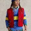 Chaleco utilitario impermeable Ralph Lauren rojo para hombre
