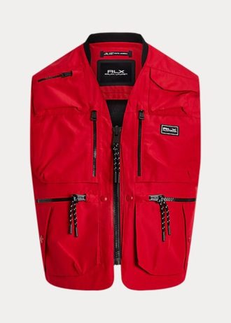 Chaleco utilitario impermeable Ralph Lauren rojo para hombre