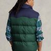 Chaleco vaquero de plumón impermeable Ralph Lauren para hombre, color azul marino Chaleco vaquero de plumón impermeable Ralph Lauren para hombre, color azul marino