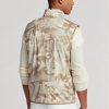 Chalecos plegables impermeables de Ralph Lauren Golf en beige para hombre con estampado de camuflaje de golf Chalecos plegables impermeables de Ralph Lauren Golf en beige para hombre con estampado de camuflaje de golf