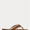 Chanclas de ante con ribete de grogrén Ralph Lauren para hombre, color marrón Chanclas de ante con ribete de grogrén Ralph Lauren para hombre, color marrón