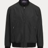 Chaqueta bomber negra Ralph Lauren Drayton de mezcla de algodón para hombre Chaqueta bomber negra Ralph Lauren Drayton de mezcla de algodón para hombre