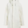 Chaqueta cortavientos impermeable con capucha para mujer de Ralph Lauren, color blanco