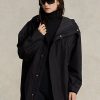 Chaqueta cortavientos impermeable con capucha para mujer de Ralph Lauren, color negro
