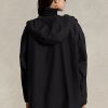 Chaqueta cortavientos impermeable con capucha para mujer de Ralph Lauren, color negro